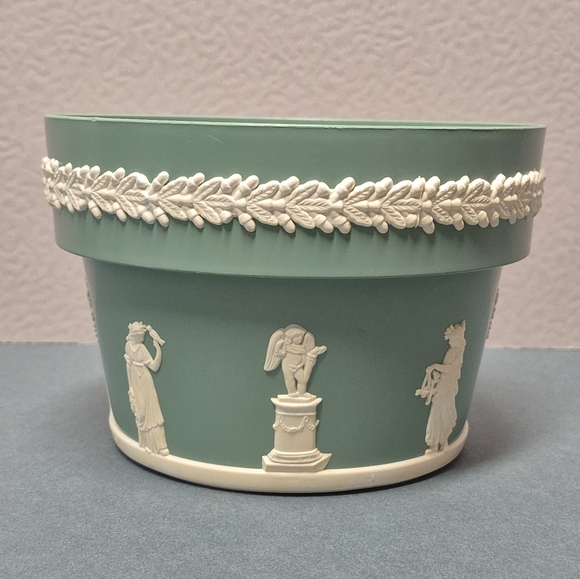 RARE - Dialene Better-maid Green Decorative Planter Intricate Detail Vintage - Picture 3 of 9